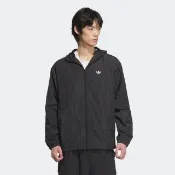【adidas 愛迪達】外套 男款 運動外套 風衣外套 三葉草 ATLT WB M 黑 JD6392
