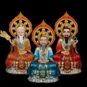 道家三清神像供奉擺件道德元始靈寶天尊樹脂道教太上老君祖師道祖