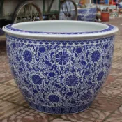 協貿國際日用品生活8館 景德鎮陶瓷家用金魚缸睡蓮碗蓮荷花烏龜缸儲水缸特價促銷