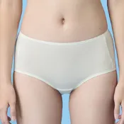 【Wacoal 華歌爾】嬪婷-學生系列-洞感纖維 M-3L中腰三角內褲(健康綠) BS3148C6