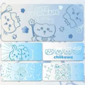 【桌搭電競】Chiikawa漸變色滑鼠墊💫烏薩奇經典造型 超大尺寸鍵盤滑鼠全區收納 超細纖維布面鎖邊工藝 天然橡膠底遊