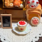 搪瓷盆 草莓蛋糕 定制食玩 甜食類