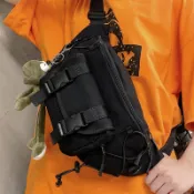 招財貓商鋪 工裝包 斜包 工作包 斜揹包 後腰包 斜肩包 斜揹包 旅行包 肩揹包 胸包男帆布包日系工裝包斜揹包男生小挎包運動斜揹