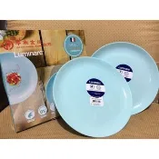 ～南屯艾咪～法國樂美雅雙盤組/水藍色（一盒2入） 盤子 25cm 餐盤 華南金110
