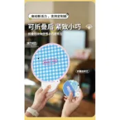 【免運】客製化摺疊扇 【源頭】反光摺疊扇子定製可愛卡通明星應援團扇定做廣告Logo