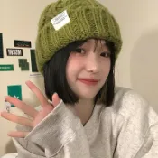 協貿國際日用品生活館 年帽子女粗針織毛線帽秋冬季百搭大頭圍綠色寬松ins潮顯臉小