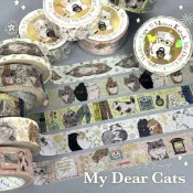 *激動小鹿*〈現貨〉日本 seal-do x SHINZI KATOH 加藤真治 紙膠帶 My Dear Cats系列