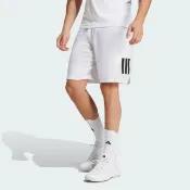 【adidas 愛迪達】Club 3str Short 男 短褲 運動短褲 網球短褲 白 吸濕排汗(JE0408)
