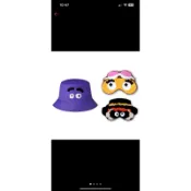 全新 麥當勞 奶昔大哥雙面帽子 大鳥姐姐眼罩 漢堡神偷眼罩
