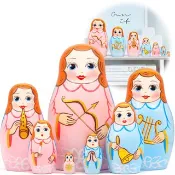 Angels 俄羅斯套娃 7 件套 - 守護天使雕像 - Angel Home D