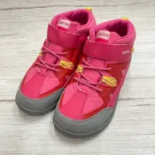 ［出清品］[ 展示品 ]《布布童鞋》Moonstar粉色兒童防水保暖短靴機能鞋(21公分)