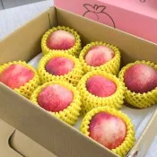 【WANG 蔬果】美國華盛頓水蜜桃特大顆8顆x1盒(300g/顆_禮盒組)空運直送 三節送禮 水果禮盒