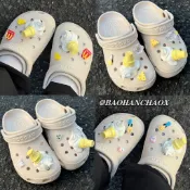 現貨+預售💫 掉落冰淇淋洞洞鞋配饰可爱甜筒鞋扣crocs智必星装饰扣鞋花diy卡扣