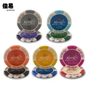 【現貨快發】籌碼棋牌室專用 圓形磨砂粘土麻將籌碼幣 高檔俱樂部代幣 德州撲克積分卡 黏土籌碼組 麻將撲克代幣