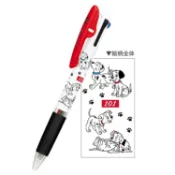 Kamio 日本製 Disney JETSTREAM 三色溜溜筆 0.5mm 101忠狗 KM01882