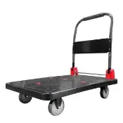 靜音塑鋼四輪手推車-大款 60X90cm 耐重300KG(推車)