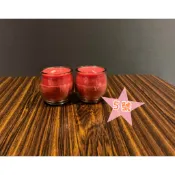 【單盒１對＝２個】５號酥油佛杯蠟燭【興旺發】香酥蠟燭．水晶蠟燭．點光明燈．財運燈補財庫．初一十五拜拜．初二十六．酥油蠟燭