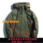 雲上精品百貨 可打統編 2023冬季新款美式機能雙拉鏈設計感潮流休閑羽絨服小眾保暖外套男