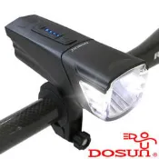 百事寶精品DOSUn 行動電源+USB充電自行車高亮度前燈(黑) (免運費)單車 LED前燈 警示燈 夜騎 手機 旅遊 