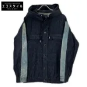 【DOKODEMO】Diesel Black Gold 00ECALH6098BF03 靛藍色牛仔連帽夾克 46 碼 [二手]