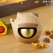 回響小舖 【招財進寶】入戶風鈴 門鈴 招財貓 門飾 掛飾 日式銅鈴 多巴胺配色 吸門式提醒 玄關裝飾 開門即響