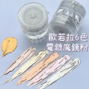 【歐若拉魔鏡粉】台灣現貨 6色電鍍金屬鏡面粉 月光/古銅色 蹭粉搓搓粉 金屬光澤指甲彩繪 DIY美甲裝飾