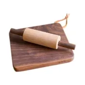 【eguchitoys】料理組-小 胡桃砧板+桿麵棍(蒙特梭利親子做料理DIY 兒童禮物 捏黏土麵團)