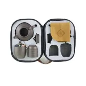 【Reddot 紅點生活】外出便攜泡茶紫砂茶具組(茶具 /旅行茶具 /茶具組 /泡茶組 /旅行 /露營 /泡茶)