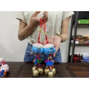 【御古齋】精選 陶瓷 招財貓 門鈴 鈴鐺門鈴 風鈴 吊飾 掛飾 招財納福 店面門鈴 開運裝飾掛件 1104
