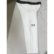 [Under Armour]UA 男 HG Armour緊身褲 白色束褲 1361588