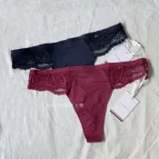 【DayGo美國代購】Tommy Hilfiger〈現貨〉TH 無痕 蕾絲 丁字褲 黑色 深藍 酒紅