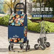 🚛臺灣精品🚛爬樓買菜車推車拉車摺疊拉桿小推車老人便攜家用輕便購物拉車