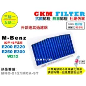 【CKM】賓士 W212 E200 E220 E250 E300 PM2.5 除菌 抗菌 無毒認證 鼓風機濾網 冷氣濾網