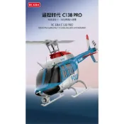 (JS TECH模型)RCERA C138 PRO Bell 206 無刷動力直升機六通道 氣壓定高+光流定位模組