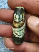天珠，瑪瑙材質老天珠，日月星辰，包漿厚