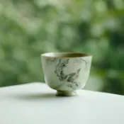 汝窯主人杯 功夫茶杯 復古品茗杯 中式聞香杯 茶具套組 家用茶杯 高質感茶器