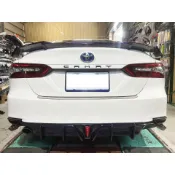現貨 豐田 八代 CAMRY 專用 運動版 雙單出 鋼琴烤漆黑 後包圍 含排氣管尾喉 附尾燈 後保桿 後下巴 雙邊雙出