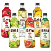 森吉百貨 韓國 CJ 美醋 果醋 葡萄醋 葡萄柚 青葡萄 石榴醋 橘子醋 水蜜桃醋 鳳梨 草莓 果醋 900ml 希杰
