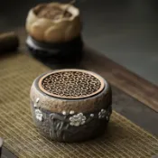 高質量秒殺價 復古烤茶爐 陶瓷茶葉提香器 功夫茶具醒茶 日式粗陶蠟燭烘茶爐 小炭爐 高質量秒殺價 復古烤茶爐 陶瓷茶葉提