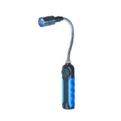 (店+)台灣製 5W LED 充電式蛇燈 調焦燈 底部附磁鐵 旋轉式調光蛇燈手電筒 工作燈 HL-9005 中崙五金