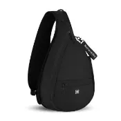 【Sherpani】RFID 防潑水多功能斜肩包 25II Esprit 10L｜黑色/Raven(RFID 屏蔽 拉鍊固定鎖 