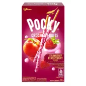 【寶雅線上買】Pocky百奇草莓果粒蜜桃優格棒38g