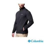 Columbia 哥倫比亞 男款-快排刷毛立領外套-Essential Hike-黑色 UAE32760BK/JF