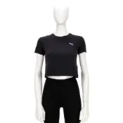  Puma 流行系列 Ess 女款 黑色 歐規 短版 T恤 運動 休閒 短袖 62974501