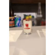 ｜9514古董選物｜老件 台式啤酒杯 熱炒杯 玻璃杯 大裕飲料 金門老店家 水杯 水杯 KTV酒杯 143啤酒杯 台啤杯