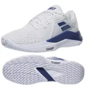 元豐東運動用品~Babolat 男網球鞋 Propulse Fury 3 AC舒適穩定款White/Dark Blue
