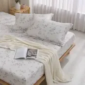 [小樹購] MONTAGUT 夢特嬌 白沐花-300織紗60支萊賽爾纖維-天絲枕套床包組(單人/雙人/加大)