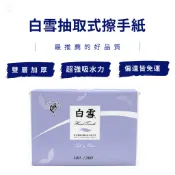 白雪環保擦手紙 雙層立體加厚耐用 超吸水 擦拭紙 20包 環保標章