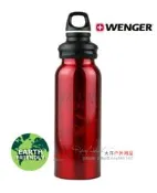瑞士威戈水壺wenger  650ml戶外水壺野營旅行飲料瓶運動水壺紅