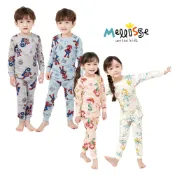 【Mellisse】  莫代爾童裝　韓國秋冬新品 純棉睡衣 長袖睡衣 兒童居家服 套裝 睡衣 小孩 兒童睡衣